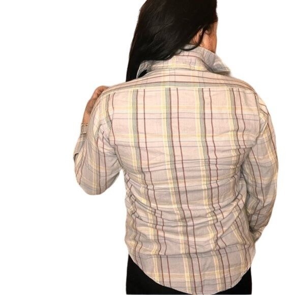Vintage Sutter Creek Levis Strauss co flannel plaid shirt size M - Picture 6 of 9